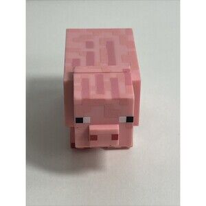 Jazwares Minecraft Mojang Pink Pig Figure 2.5" posable animal toy